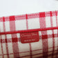 DO1286 Book bag Tote Embroidery red white 36.5cm 41.5cm Handbag