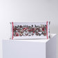 DO1286 Book Tote big size 36.5cm 41.5cm Oblique Embroidery white red-2