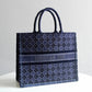 DO1286 Book Tote BIG size 41.5cm 36.5cm Embroidery LOGO red Handbag blue