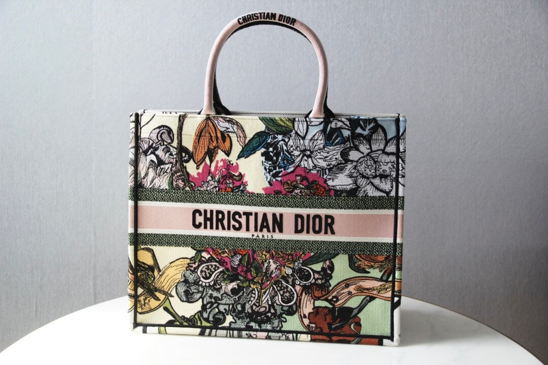 DO1286 Book Tote big size MINI 36.5CM 41.5CM pink grey