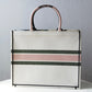 DO1286 Book Tote big size MINI 36.5CM 41.5CM pink grey