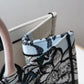 DO1286 Book Tote big size MINI 36.5CM 41.5CM pink grey