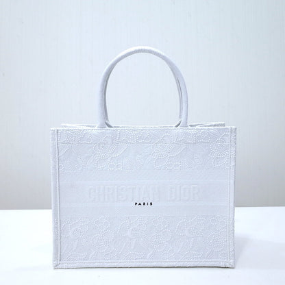 DO1286 Book Tote big size MINI 36.5CM 41.5CM white-3
