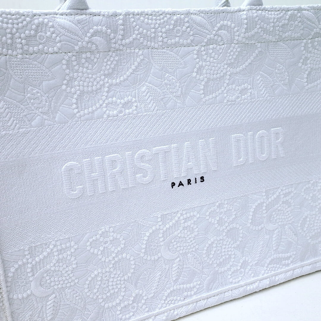 DO1286 Book Tote big size MINI 36.5CM 41.5CM white-3