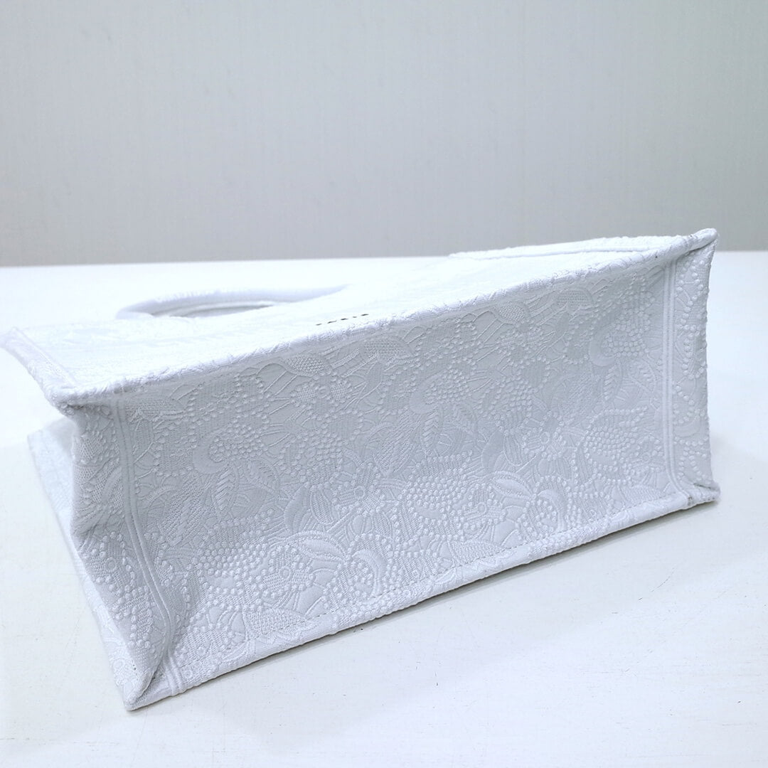 DO1286 Book Tote big size MINI 36.5CM 41.5CM white-3