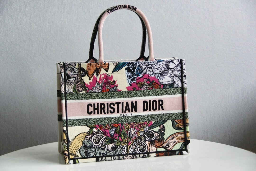 DO1286 Book Tote big size MINI 36.5CM 41.5CM pink grey