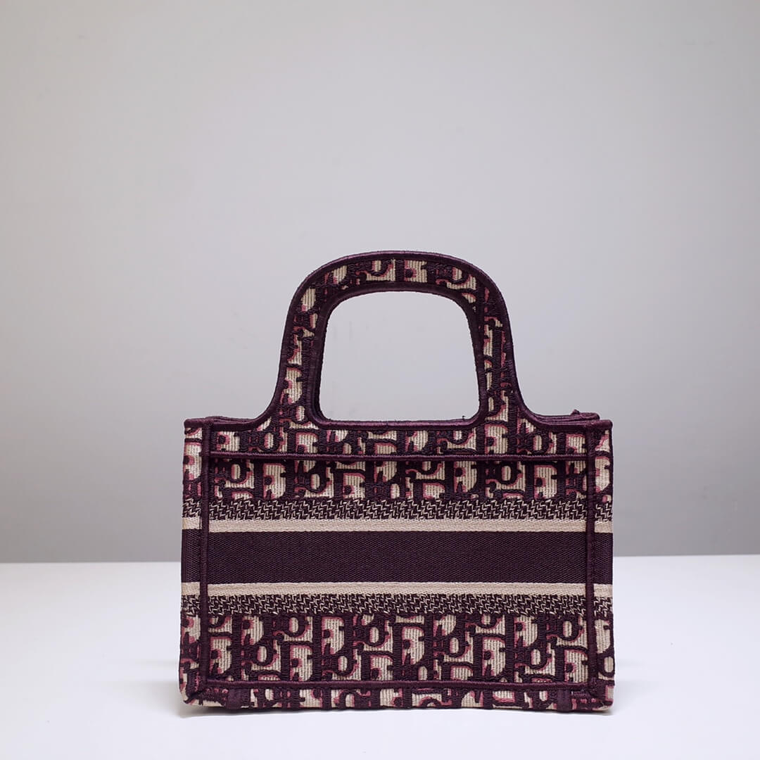 DO1286 Book Tote rose mini 22.5CM Oblique pink purple