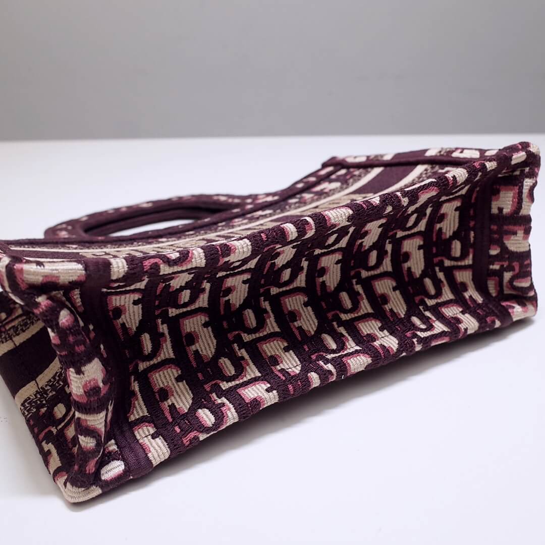 DO1286 Book Tote rose mini 22.5CM Oblique pink purple