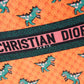 DO1286 Book Tote small size 36.5cm 41.5cm Embroidery orange