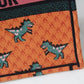 DO1286 Book Tote small size 36.5cm 41.5cm Embroidery orange