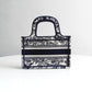 DO1286m Book Tote BIG Handbag Embroidery LOGO black mini 22.5cm