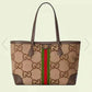 GG TOTE BAG Handbag BLACK WATERPROOF FABRIC 631685