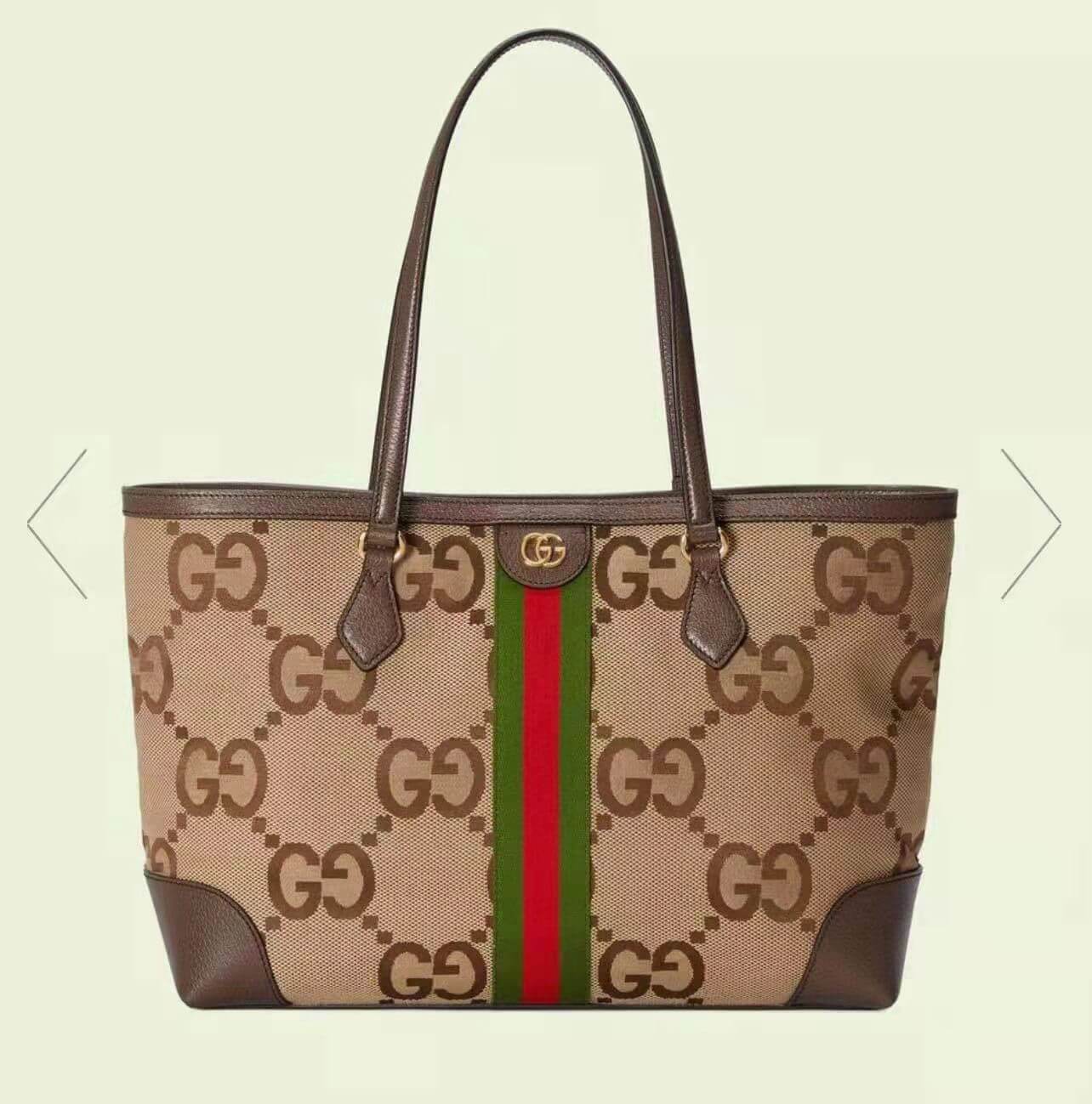 GG TOTE BAG Handbag BLACK WATERPROOF FABRIC 631685