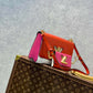 M50280 shoulder bag cross body bags maroon Leather rose gold