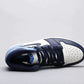 Designer Blue Black White Jordan 1 High Q AJ1 Obsidian UNISEX ( Customs And Box ), Jordan 1 Sneakers FREE SHIPPING WITH FEDEX