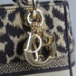 DO 44532 Lady D-Lite Handbag shoulder bag cross body bags mini 17cm 24cm Leopard Print light yellow