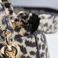 DO 44532 Lady D-Lite Handbag shoulder bag cross body bags mini 17cm 24cm Leopard Print light yellow