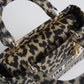 DO 44532 Lady D-Lite Handbag shoulder bag cross body bags mini 17cm 24cm Leopard Print light yellow