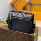 M46028 POCHETTE MÉTIS 25cm Black Monogram COWHIDE REAL LEATHER