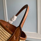 M59962 SAINT JACQUES Handbag Embroidery brown 24cm