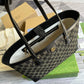 GG TOTE BAG Handbag BLACK WATERPROOF FABRIC 631685