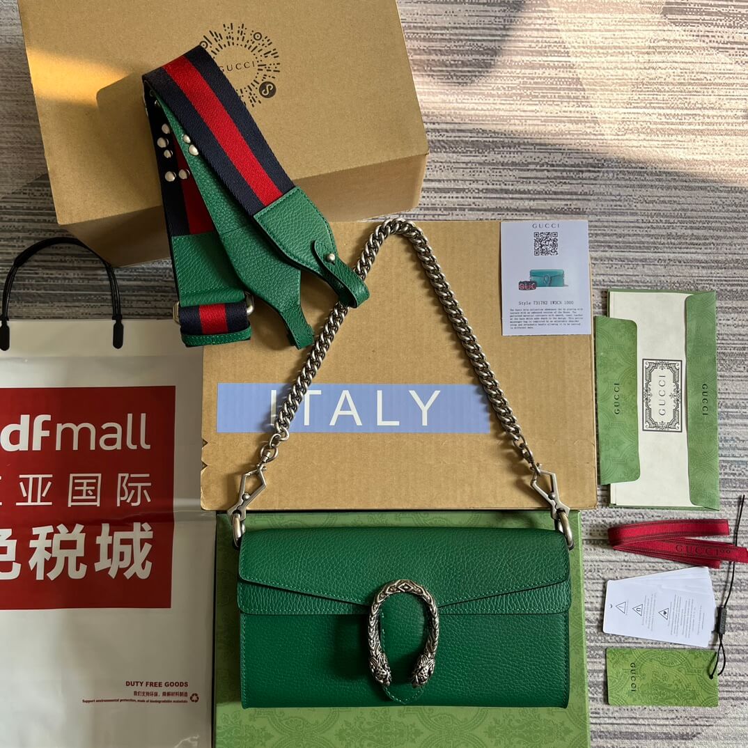 GC 731782 Dionysus 25cm green COWHIDE/ REAL LEATHER