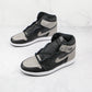 Designer Black Grey Jordan 1 High Q ( Customs And Box ), Jordan 1 Sneakers