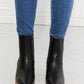 MMShoes Love the Journey Stacked Heel Chelsea Boot in Black