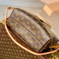 M45986 BOETIE PM Monogram Real Leather Trim Brown