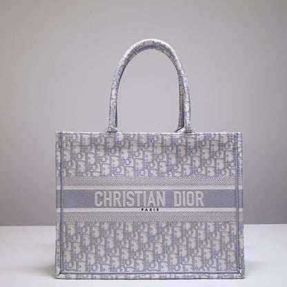 DO Book Tote black BIG Handbag 1286 Embroidery LOGO beige