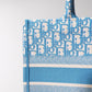 DO1286 Book Tote blue BIG Handbag 36.5cm 41.5cm Embroidery LOGO blue