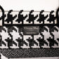 DO Book Tote black BIG Handbag 1286 Embroidery LOGO black and white