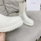 DIOR TRIAL ANKLE BOOTS LEATHER WHITE