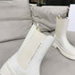 DIOR TRIAL ANKLE BOOTS LEATHER WHITE