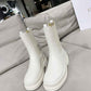 DIOR TRIAL ANKLE BOOTS LEATHER WHITE