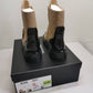 CHANEL LACE UP BOOTS BEIGE BLACK G39516 Y56261 K5119