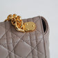 DO 2023 Caro nude real leather sling shoulder bag