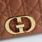 DO 2023 Caro brown real leather sling shoulder bag