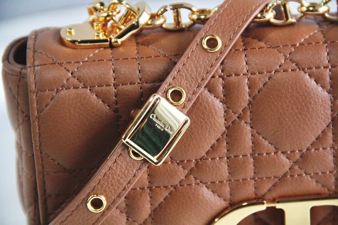 DO 2023 Caro brown real leather sling shoulder bag