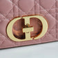 DO 2023 Caro rose red real leather sling shoulder bag