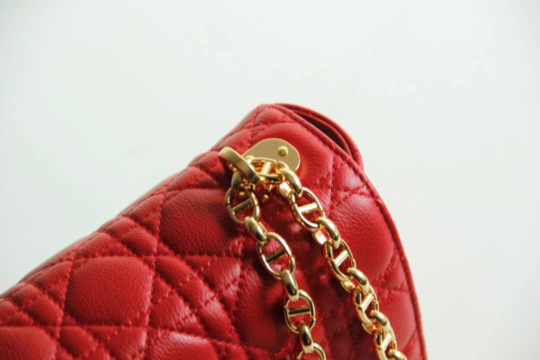 DO 2023 Caro red real leather sling shoulder bag