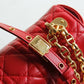 DO 2023 Caro red real leather sling shoulder bag