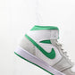 Designer Air Jordan 1 Green Grey Mid High Q ( Customs And Box ), Jordan 1 Sneakers Active