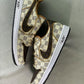 Designer Air Jordan 1 Low Damier Azur Brown LV Monogram