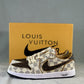 Designer Air Jordan 1 Low Damier Azur Brown LV Monogram
