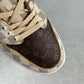 Designer Air Jordan 1 Low Damier Azur Brown LV Monogram