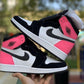 Designer Air Jordan 1 Low Pink AJ1 High Q ( Customs And Box ), Jordan 1 Sneakers Active
