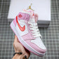 Designer Air Jordan 1 MID Pink Purple Valentine's Day