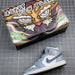 Designer Air Jordan 1 MID Year of the Tiger Limited Dark Grey 554724-170