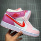 Designer Air Jordan 1 Mid AJ1 Joe 1 White Powder